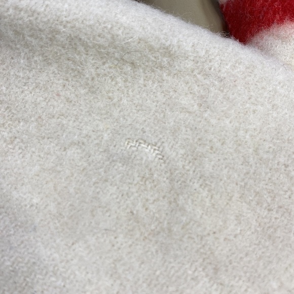 Vintage Hudson Bay 50's Bay Striped Pure Wool Blanket Coat Jacket Large - Picture 7 of 14